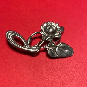 Beautiful Vintage Pewter Pin
